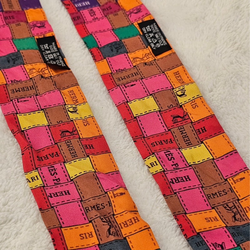 Hermes 絲巾1對-9