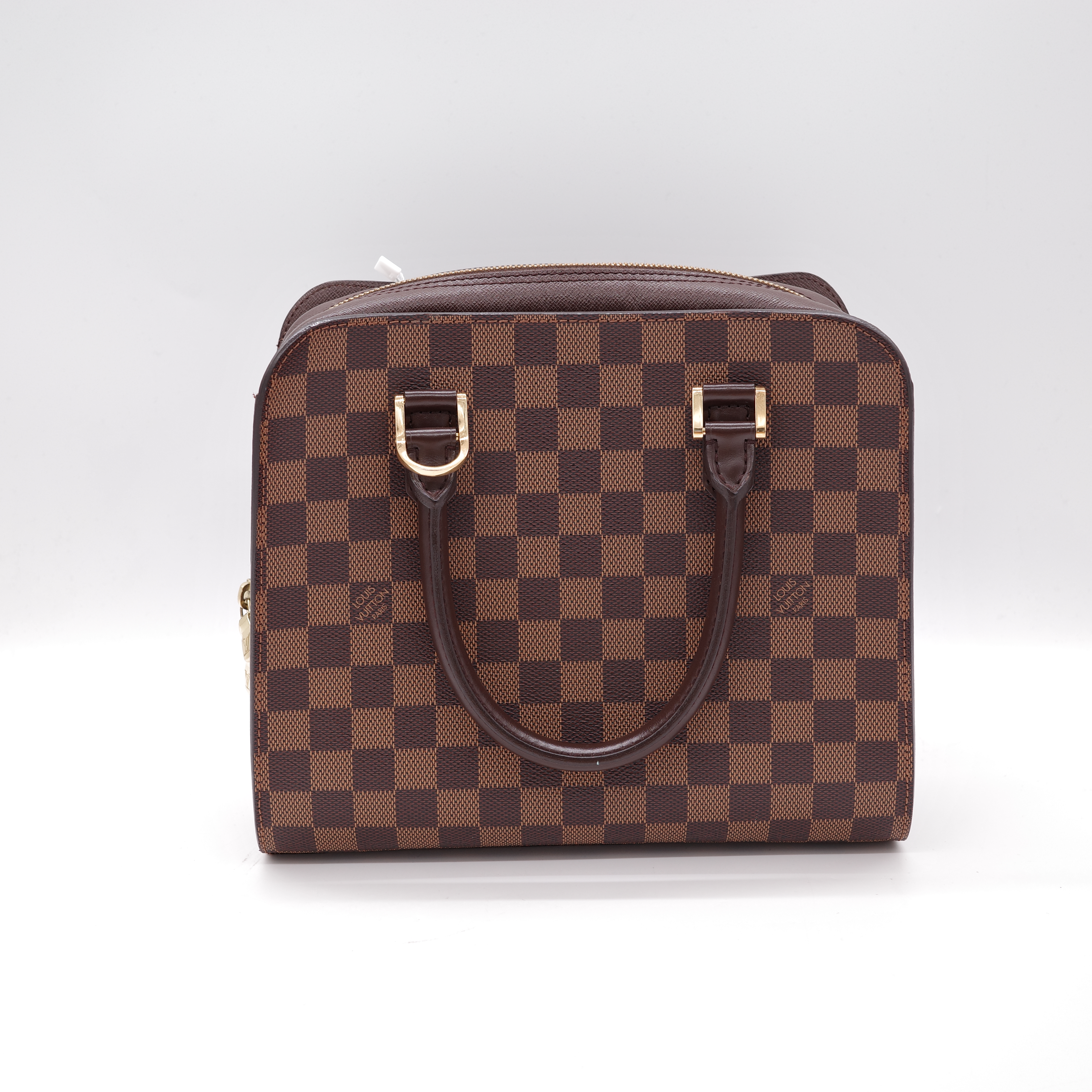 Louis Vuitton 路易威登 Triana 棕色 Damier Ebene 棋盤格紋 帆布 手提包-6