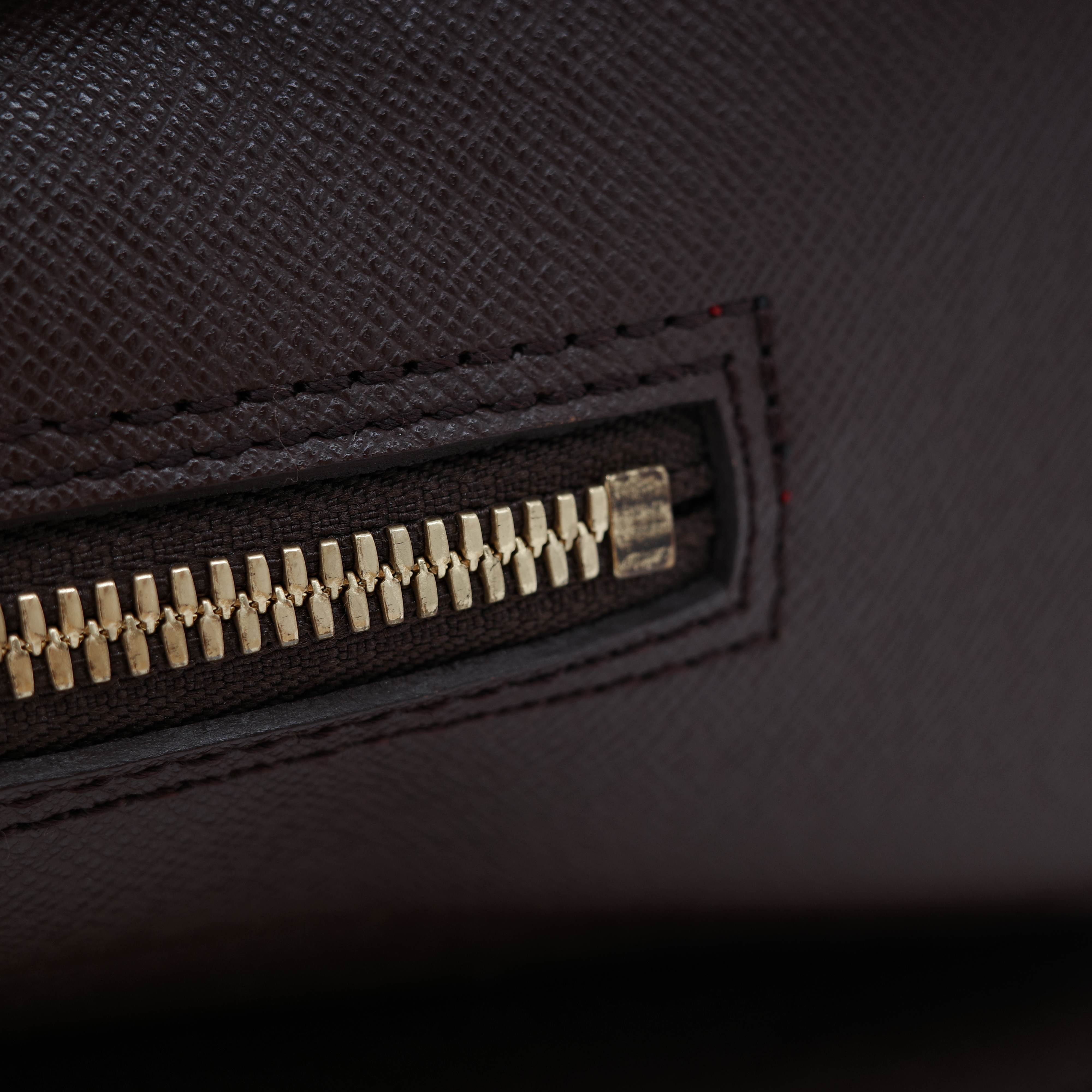 Louis Vuitton 路易威登 Triana 棕色 Damier Ebene 棋盤格紋 帆布 手提包-7