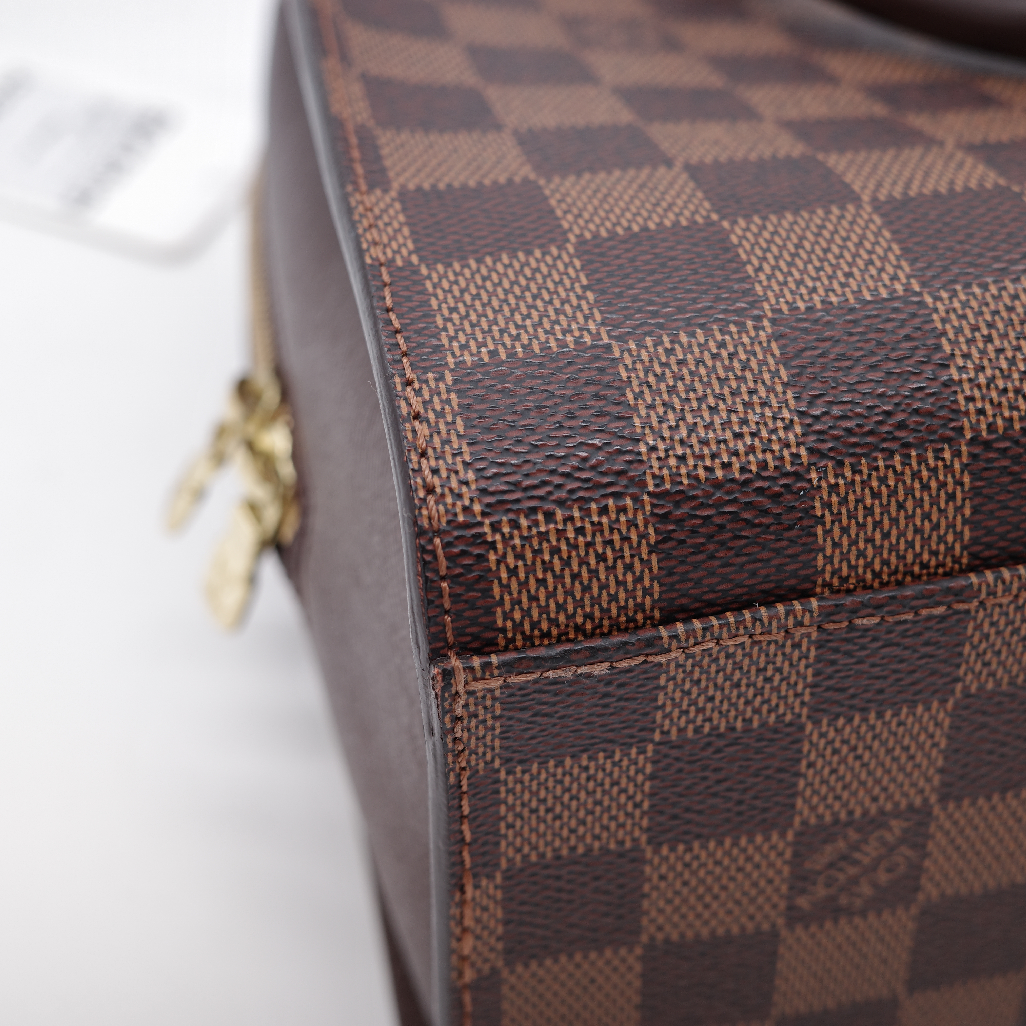 Louis Vuitton 路易威登 Triana 棕色 Damier Ebene 棋盤格紋 帆布 手提包-11