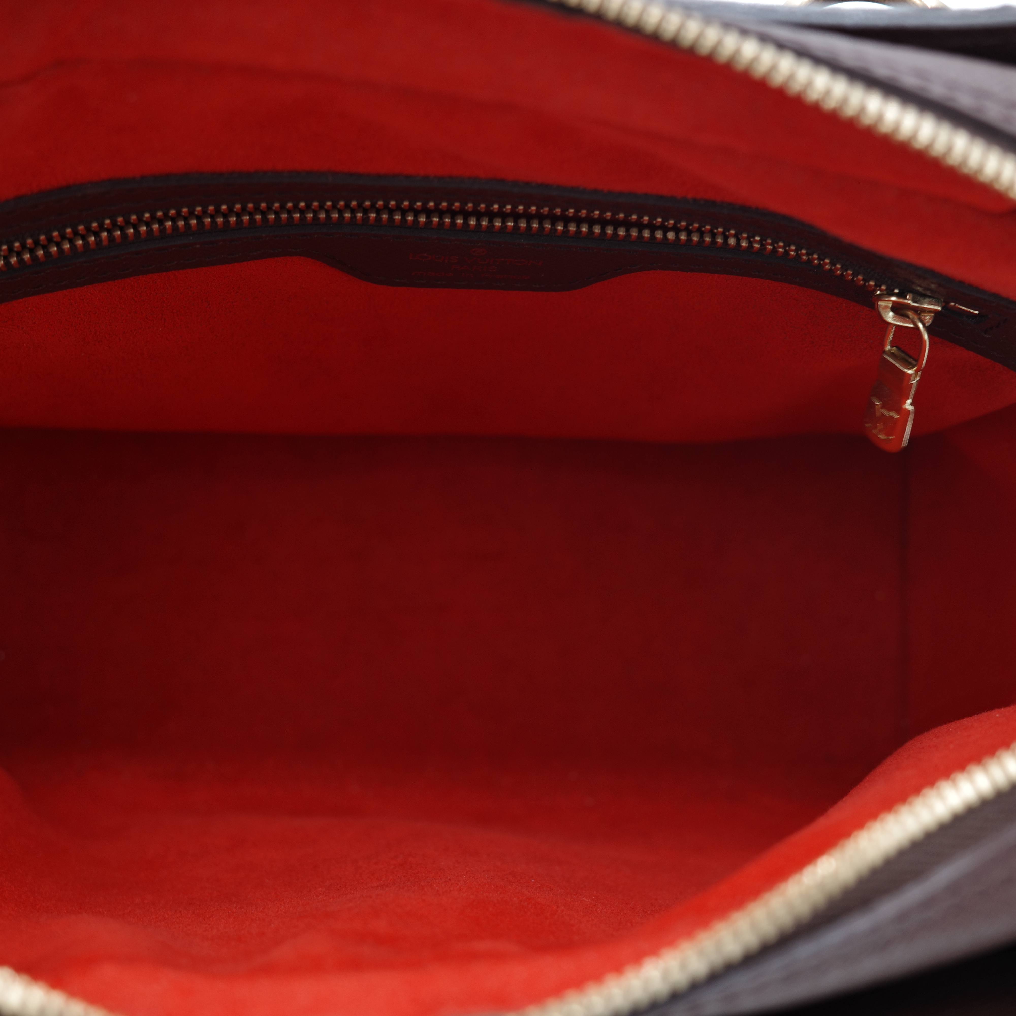 Louis Vuitton 路易威登 Triana 棕色 Damier Ebene 棋盤格紋 帆布 手提包-15