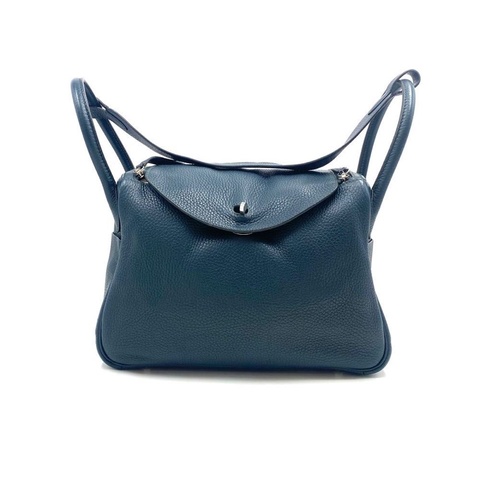 Hermes Lindy 30 松柏綠扣銀