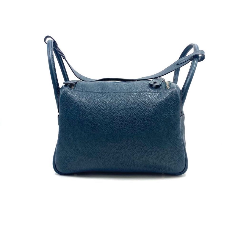 Hermes Lindy 30 松柏綠扣銀-1