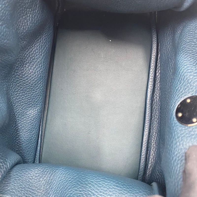 Hermes Lindy 30 松柏綠扣銀-3