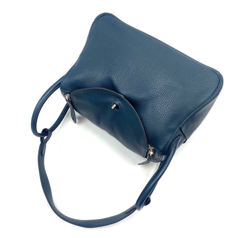Hermes Lindy 30 松柏綠扣銀-4
