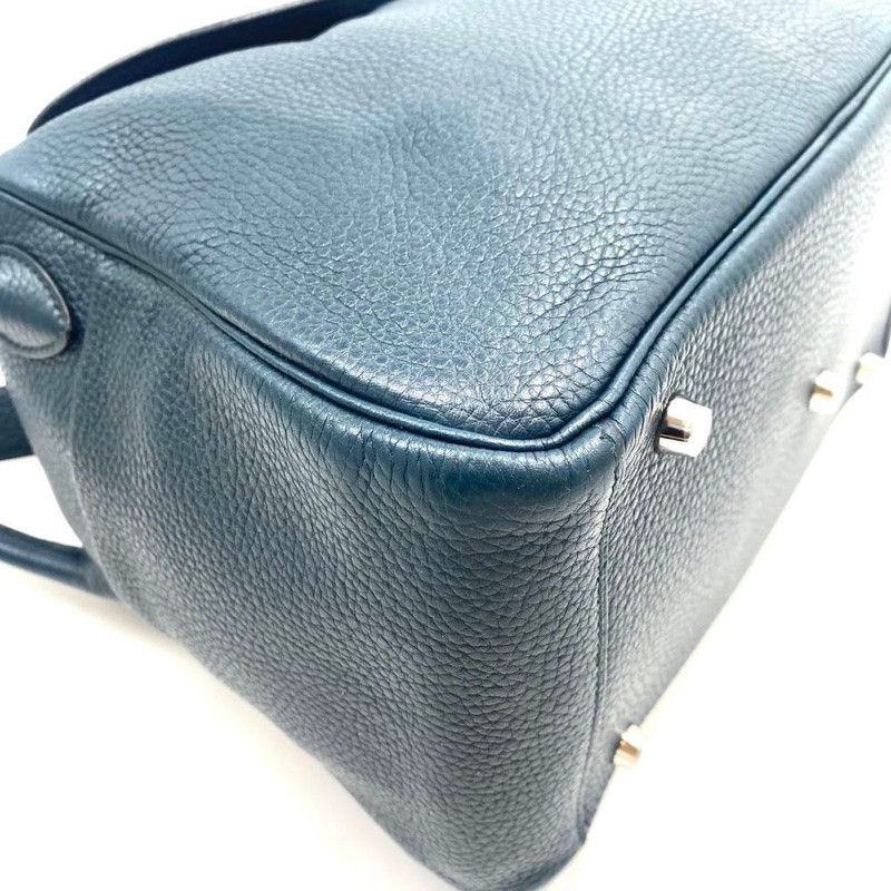 Hermes Lindy 30 松柏綠扣銀-5
