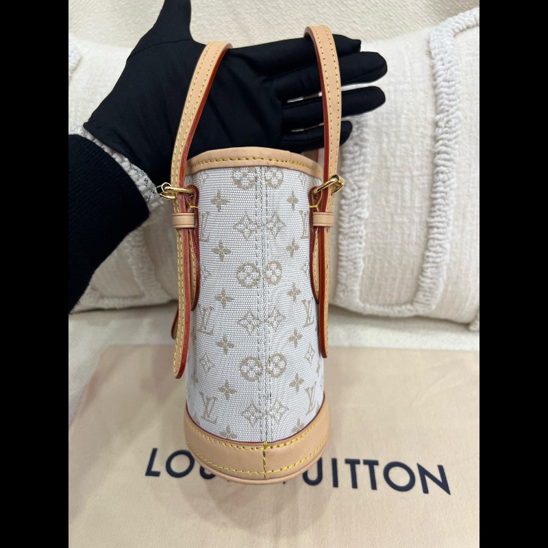 LV 沙色帆布系列 迷你水桶包小號-2