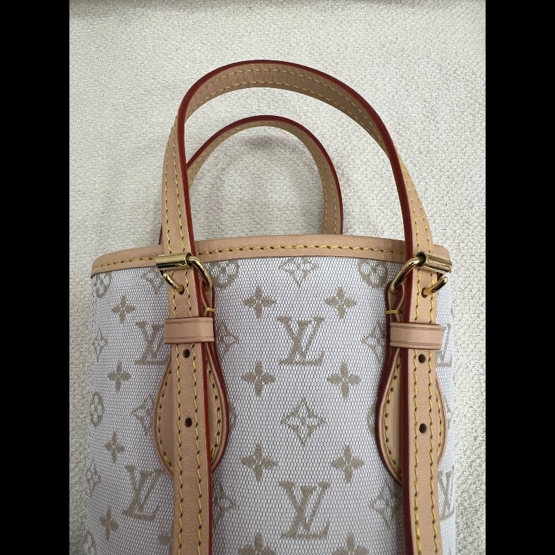 LV 沙色帆布系列 迷你水桶包小號-26
