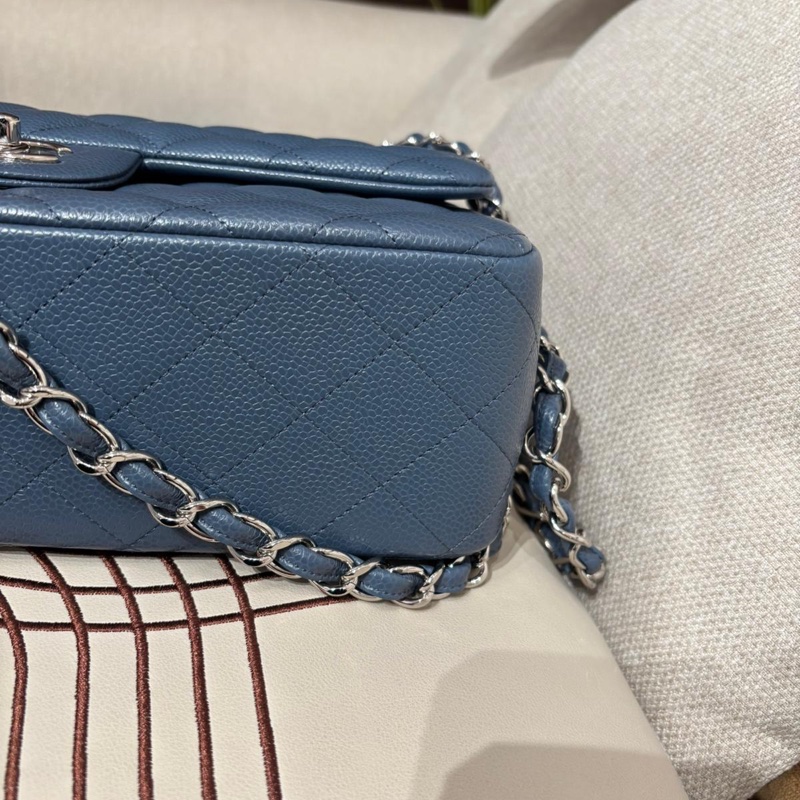 Chanel classic flap 30cm jumbo A58600荔枝牛皮銀扣,-8