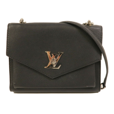 LOUIS VUITTON 牛皮皮革Mylockme銀扣鏈帶肩背袋