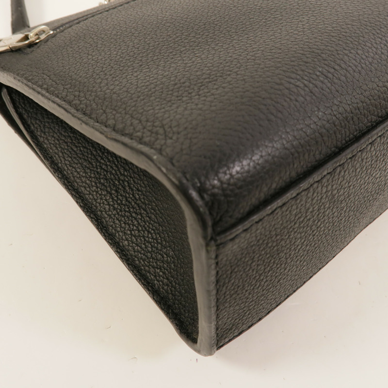 LOUIS VUITTON 牛皮皮革Mylockme銀扣鏈帶肩背袋-10