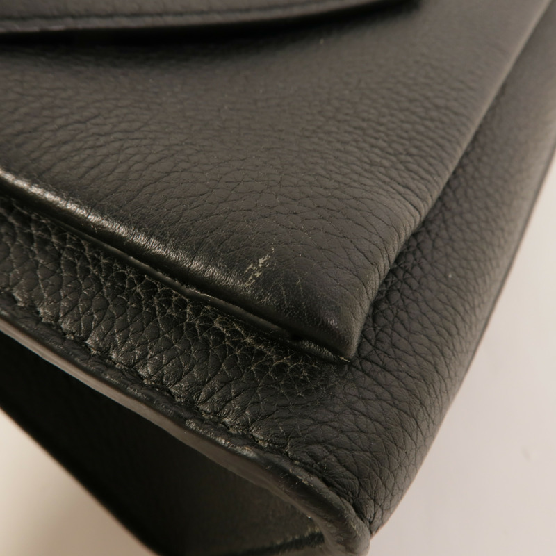LOUIS VUITTON 牛皮皮革Mylockme銀扣鏈帶肩背袋-13