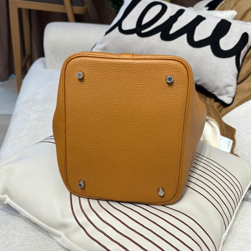 Hermes Picotin 22,STAMP Y 芝麻色銀扣-9
