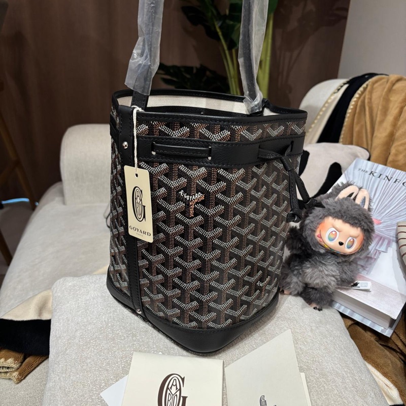 Goyard petit flot bucket bag Black-2