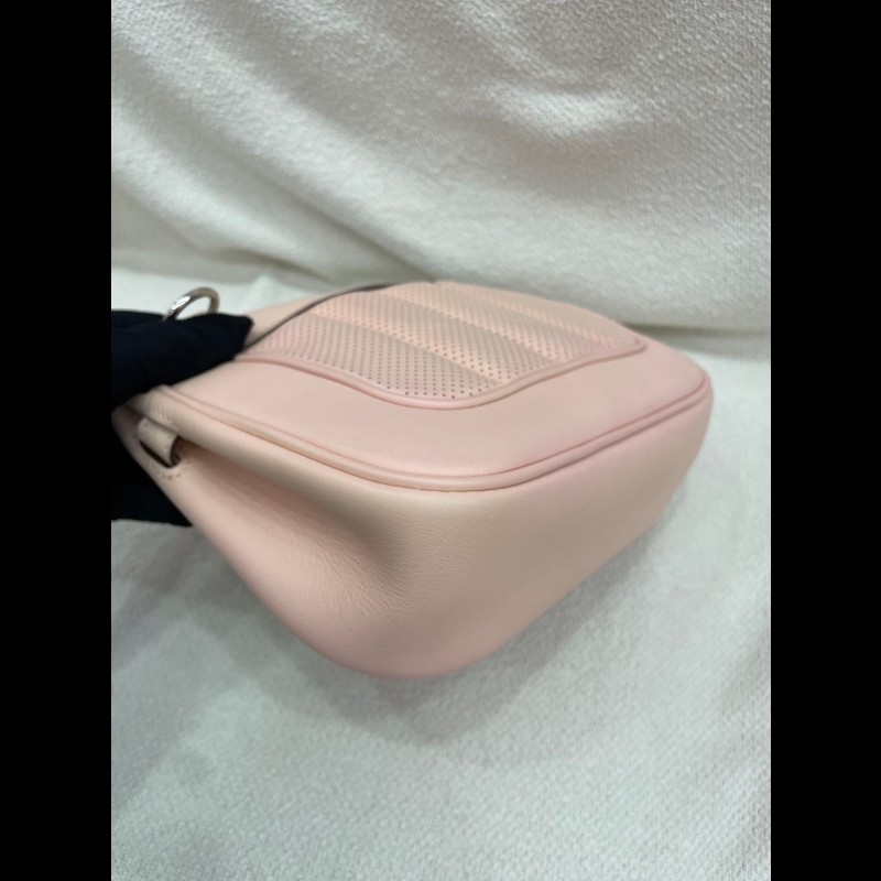 Hermes Mini Berline 21cm P1 薔薇粉 銀扣-7