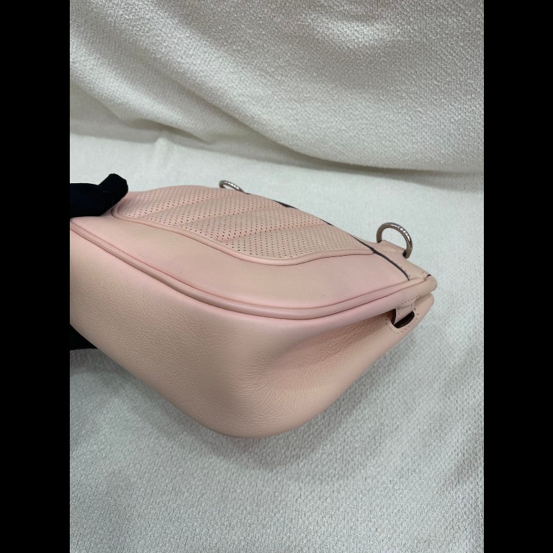 Hermes Mini Berline 21cm P1 薔薇粉 銀扣-9