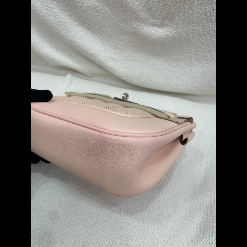 Hermes Mini Berline 21cm P1 薔薇粉 銀扣-33
