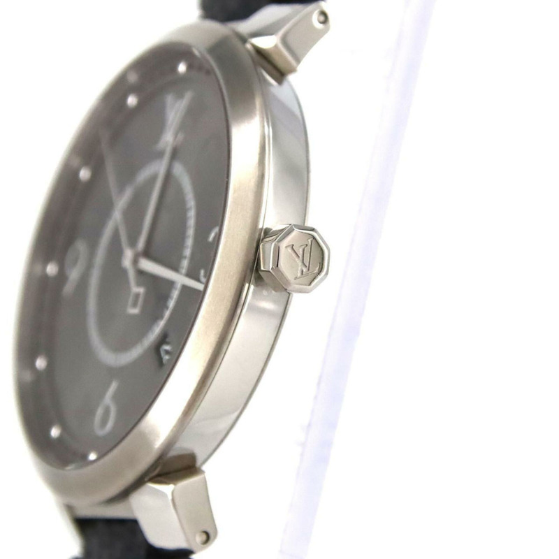 路易威登 Tambour Slim Monogram Q1DM0 SS 石英腕錶-2