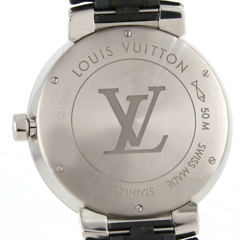 路易威登 Tambour Slim Monogram Q1DM0 SS 石英腕錶-4
