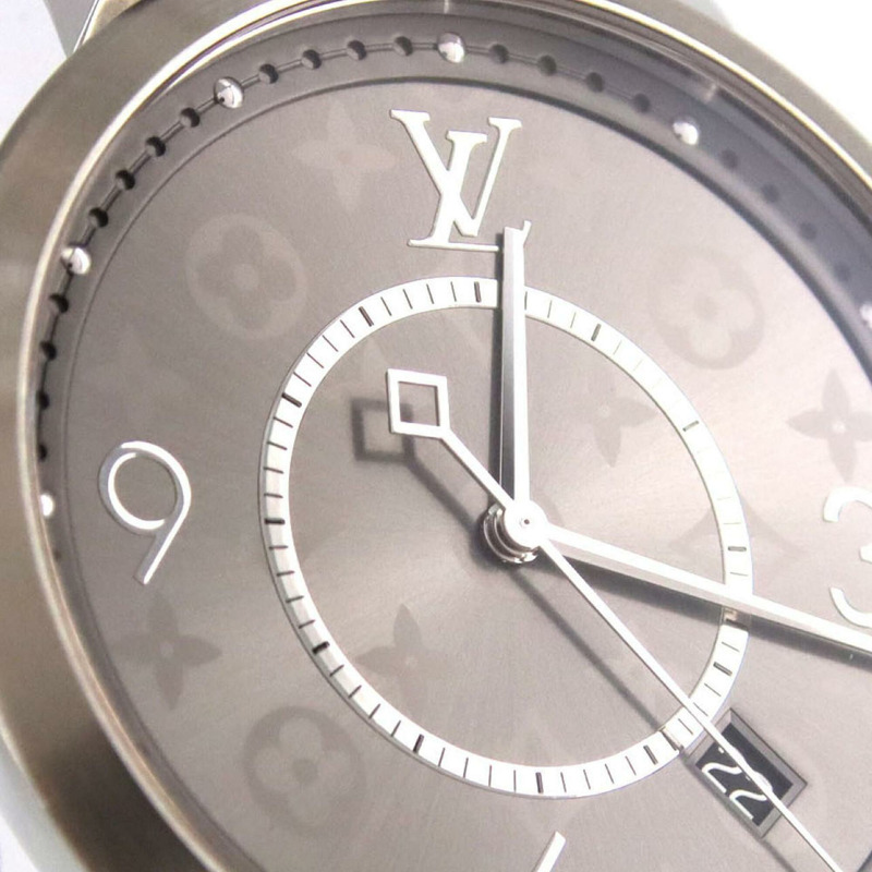 路易威登 Tambour Slim Monogram Q1DM0 SS 石英腕錶-5