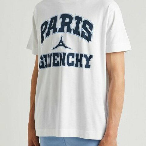 💎Han's house精品服飾💎GIVENCHY 紀梵希 LOGO 短T 白 葡萄牙製 現貨 L