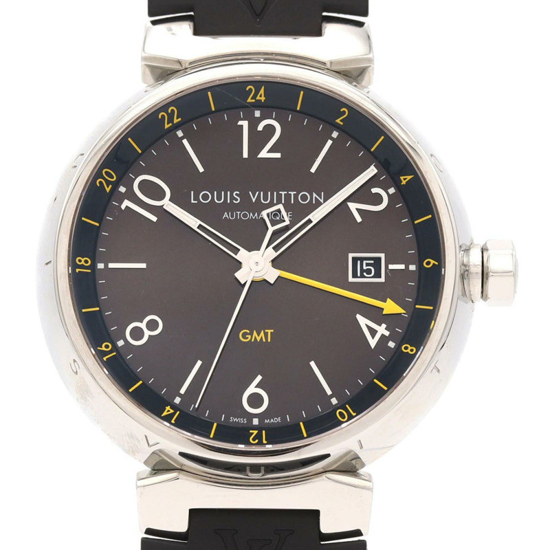 路易威登 Tambour GMT Q1155 SS 自動腕錶-0