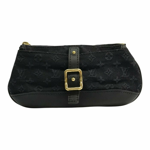 路易威登 (LOUIS VUITON) 女士 Monogram Mini Insofie 手拿包，帆布和皮革材質，海軍藍，M92697