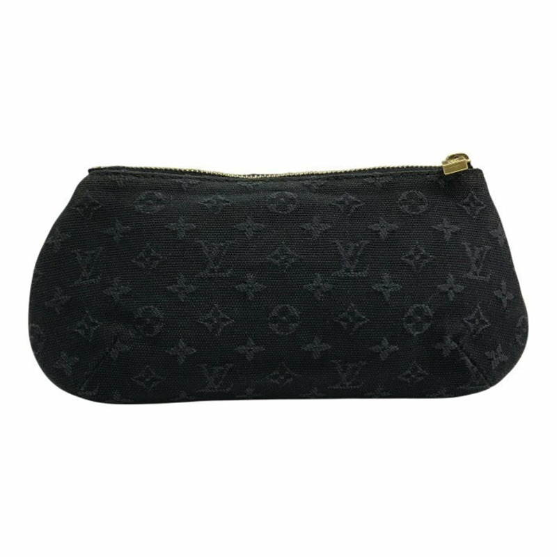 路易威登 (LOUIS VUITON) 女士 Monogram Mini Insofie 手拿包,帆布和皮革材質,海軍藍,M92697-1