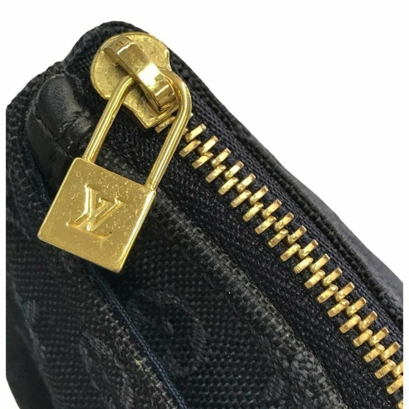 路易威登 (LOUIS VUITON) 女士 Monogram Mini Insofie 手拿包,帆布和皮革材質,海軍藍,M92697-4