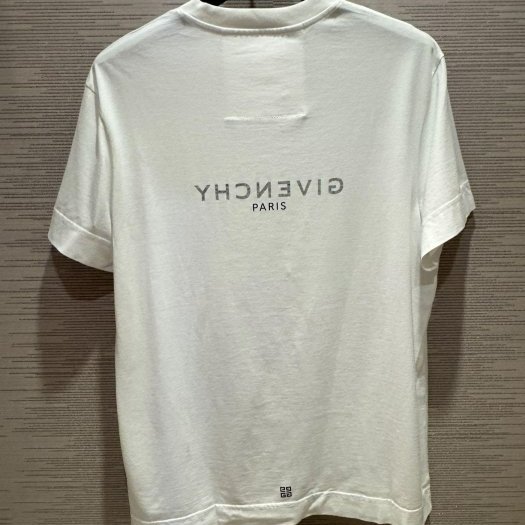 💎Han's house精品服飾💎GIVENCHY 紀梵希 雙面 Logo 短 T 寬版 白 現貨 XS-1
