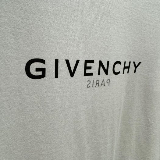 💎Han's house精品服飾💎GIVENCHY 紀梵希 雙面 Logo 短 T 寬版 白 現貨 XS-2