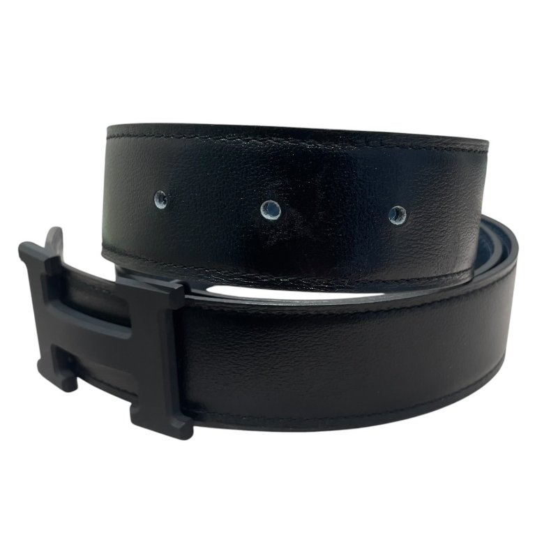 HERMES 愛馬仕 CONSTANCE BELT 38mm H皮帶 TC皮 黑色 黑釦 SIZE:70-2