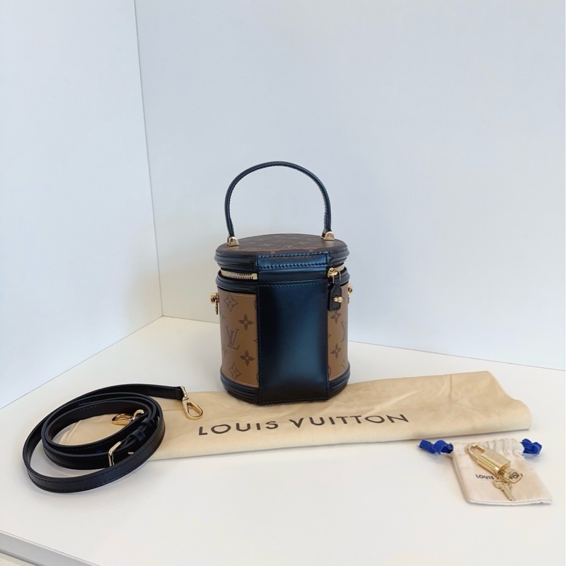 👜LV路易威登|Cannes拼色發財桶飯桶包 |芯片99新-2