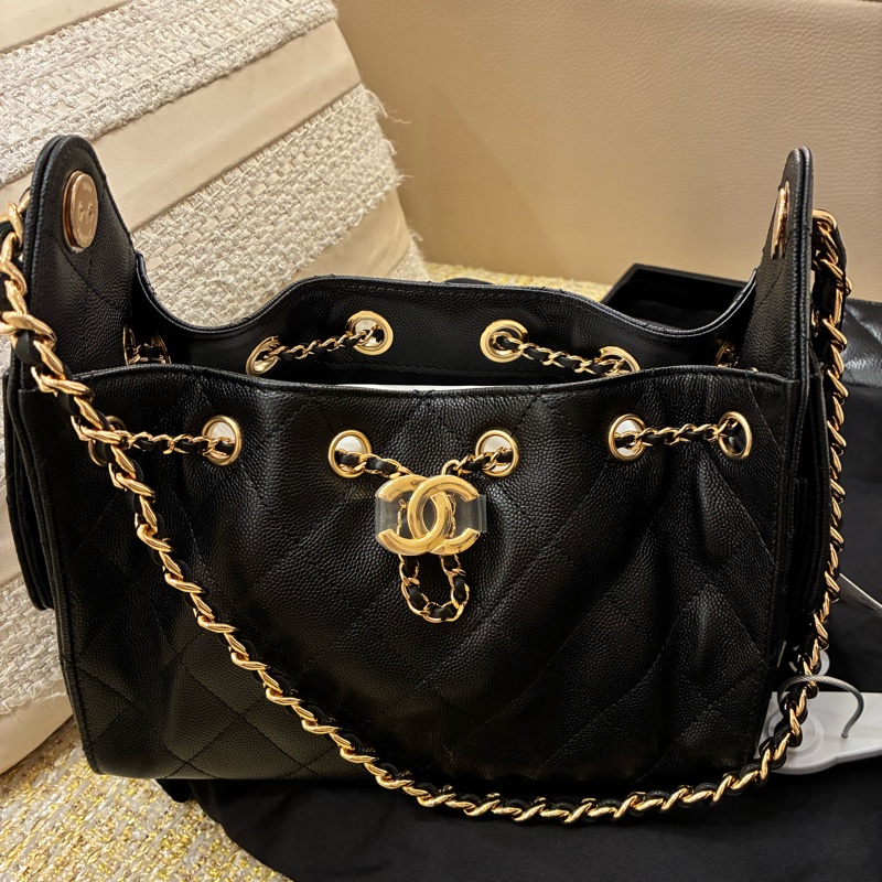 熱騰騰🔥香奈兒Chanel 26A 25mini bag黑x金 🇹🇼專櫃-0