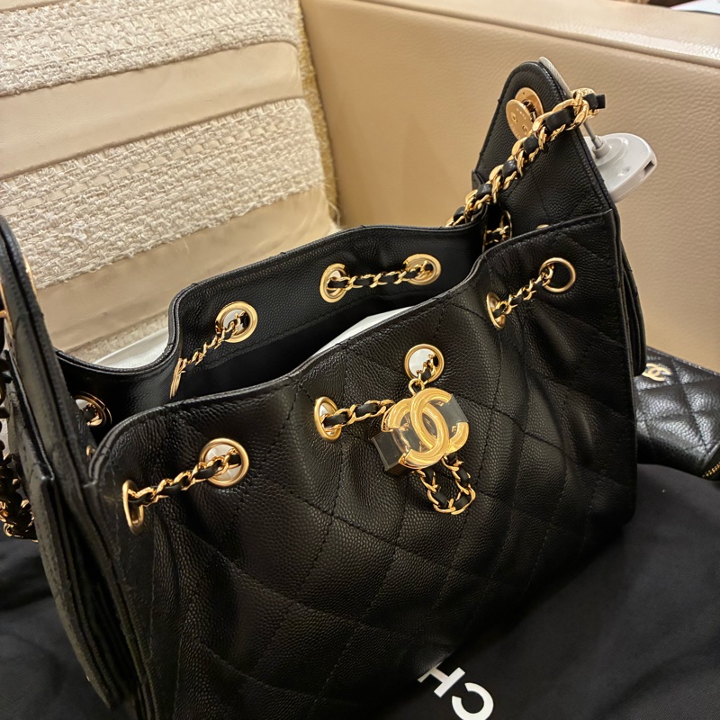 熱騰騰🔥香奈兒Chanel 26A 25mini bag黑x金 🇹🇼專櫃-3