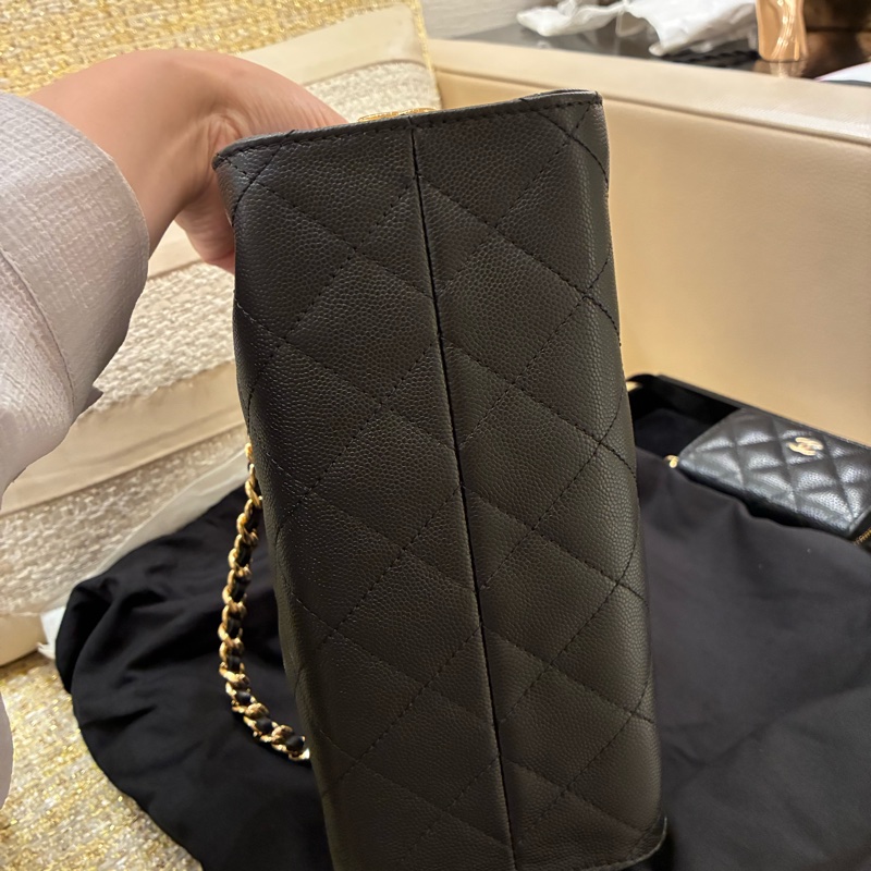 熱騰騰🔥香奈兒Chanel 26A 25mini bag黑x金 🇹🇼專櫃-4