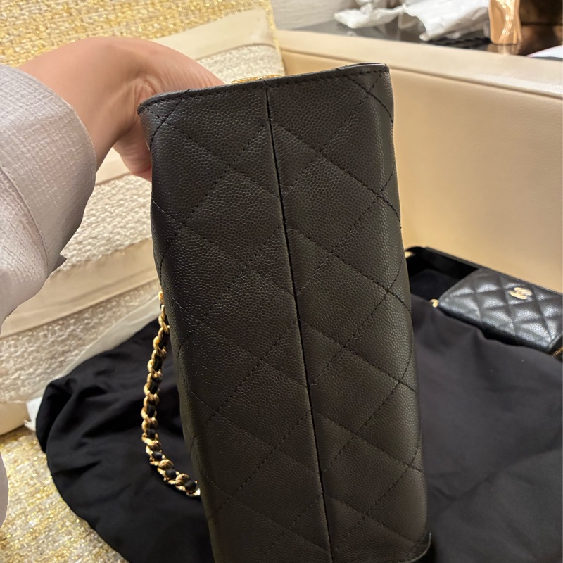 熱騰騰🔥香奈兒Chanel 26A 25mini bag黑x金 🇹🇼專櫃-8