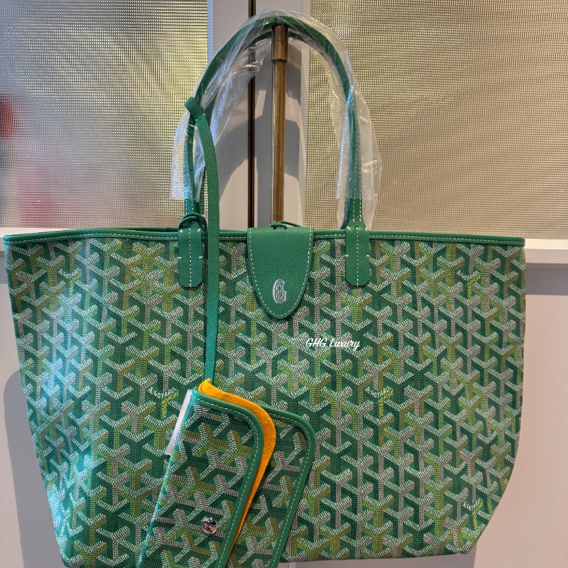 Goyard St Louis Tote 26 特別版 / 綠色 / PM (全新)-3