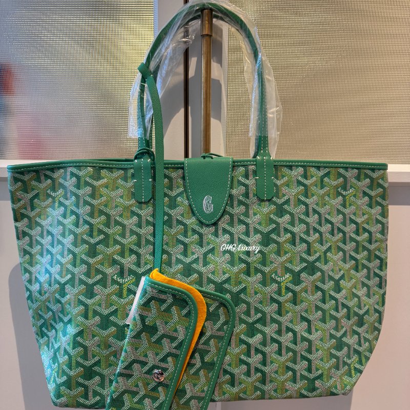 Goyard St Louis Tote 26 特別版 / 綠色 / PM (全新)-4