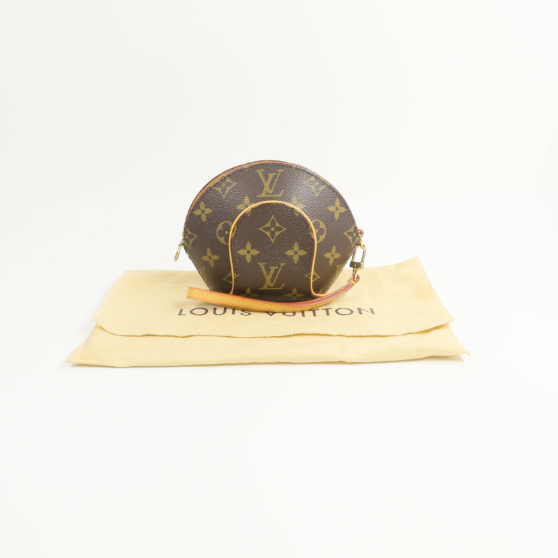LOUIS VUITTON Monogram Mini Ellipse手拿包-14