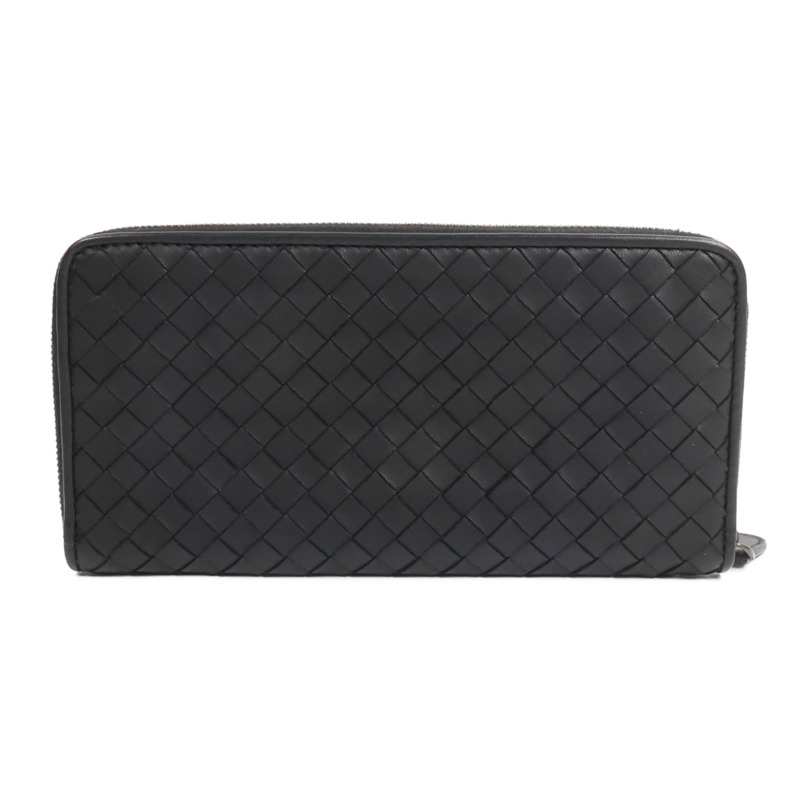 BOTTEGA VENETA 羊皮皮革Zipper Long Wallet長錢包-1