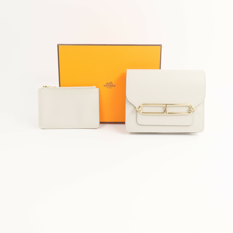 HERMES Evercolor皮革Roulis Slim手拿包-15