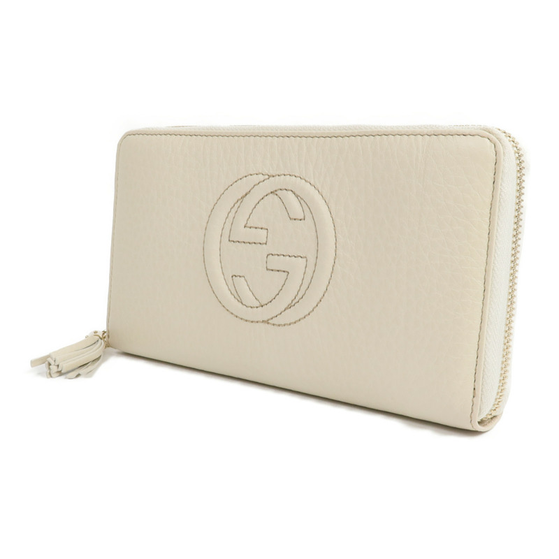 GUCCI 牛皮皮革Soho Zip Around Wallet長錢包-2