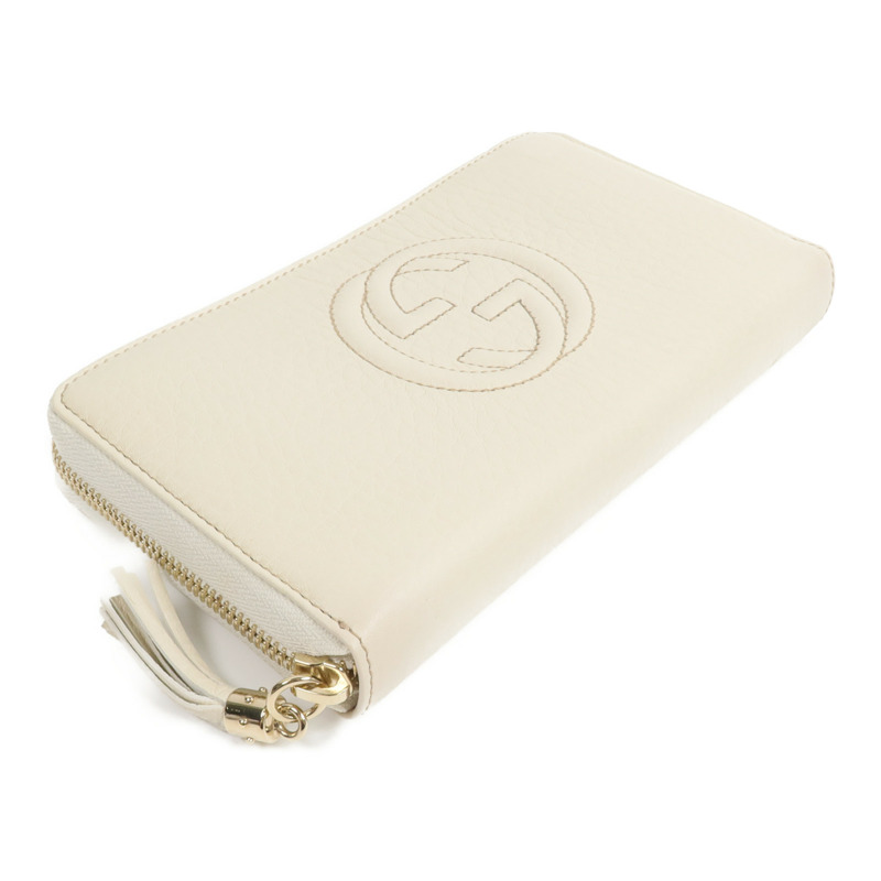 GUCCI 牛皮皮革Soho Zip Around Wallet長錢包-3