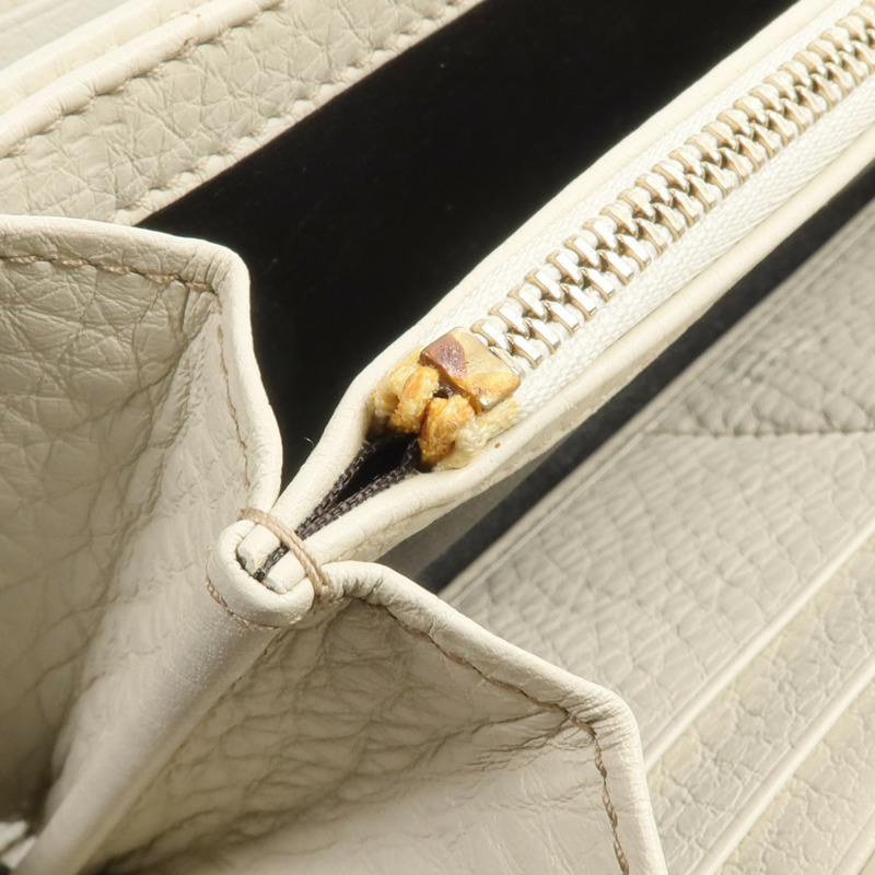 GUCCI 牛皮皮革Soho Zip Around Wallet長錢包-14