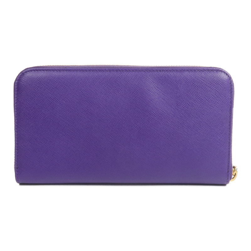 PRADA Saffiano皮革Zip Around Long Wallet長錢包-1