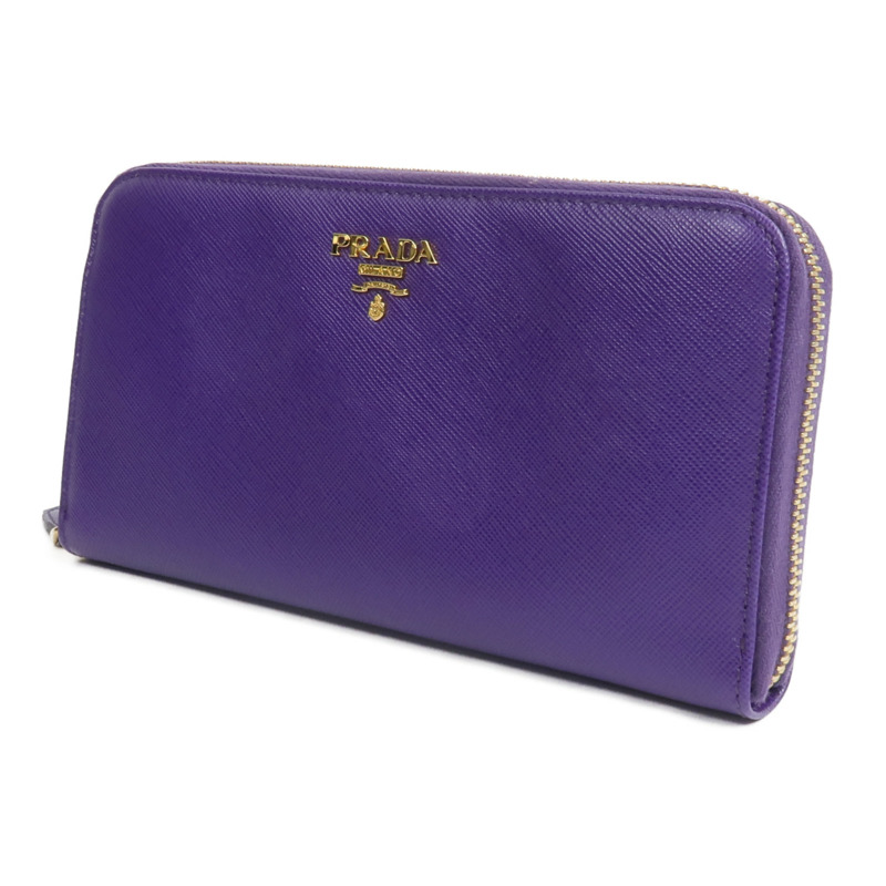 PRADA Saffiano皮革Zip Around Long Wallet長錢包-2