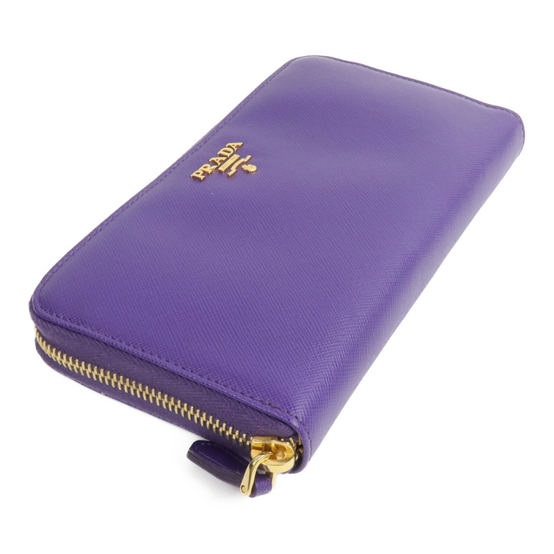 PRADA Saffiano皮革Zip Around Long Wallet長錢包-3