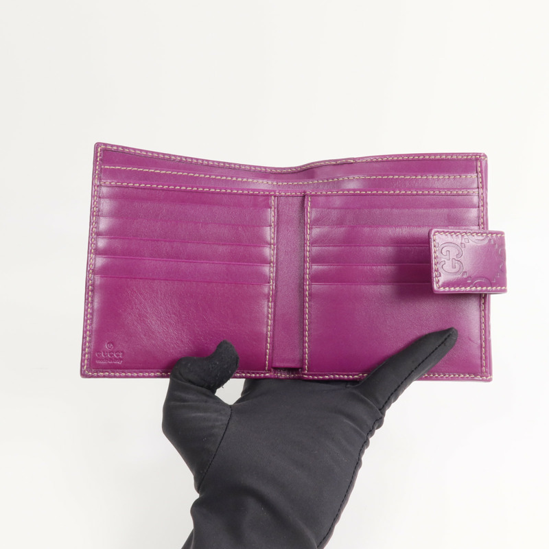 GUCCI 牛皮皮革Fold Wallet錢包-6