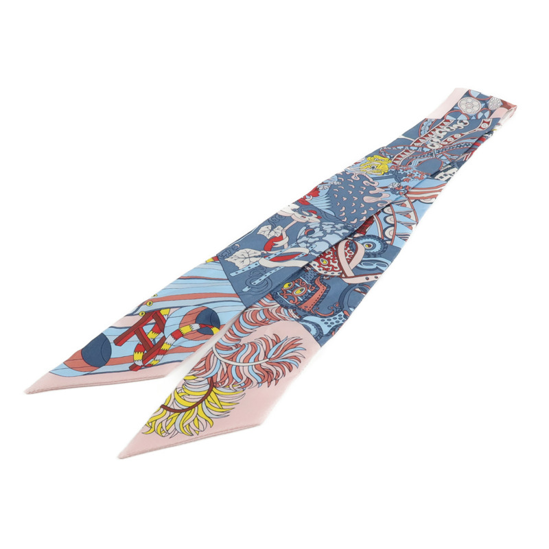 HERMES 絲質Twilly絲巾-1